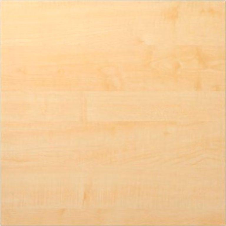 Tavolo da conferenza - Piano (senza gambe) Kontor, 80 x 80 cm, in acero