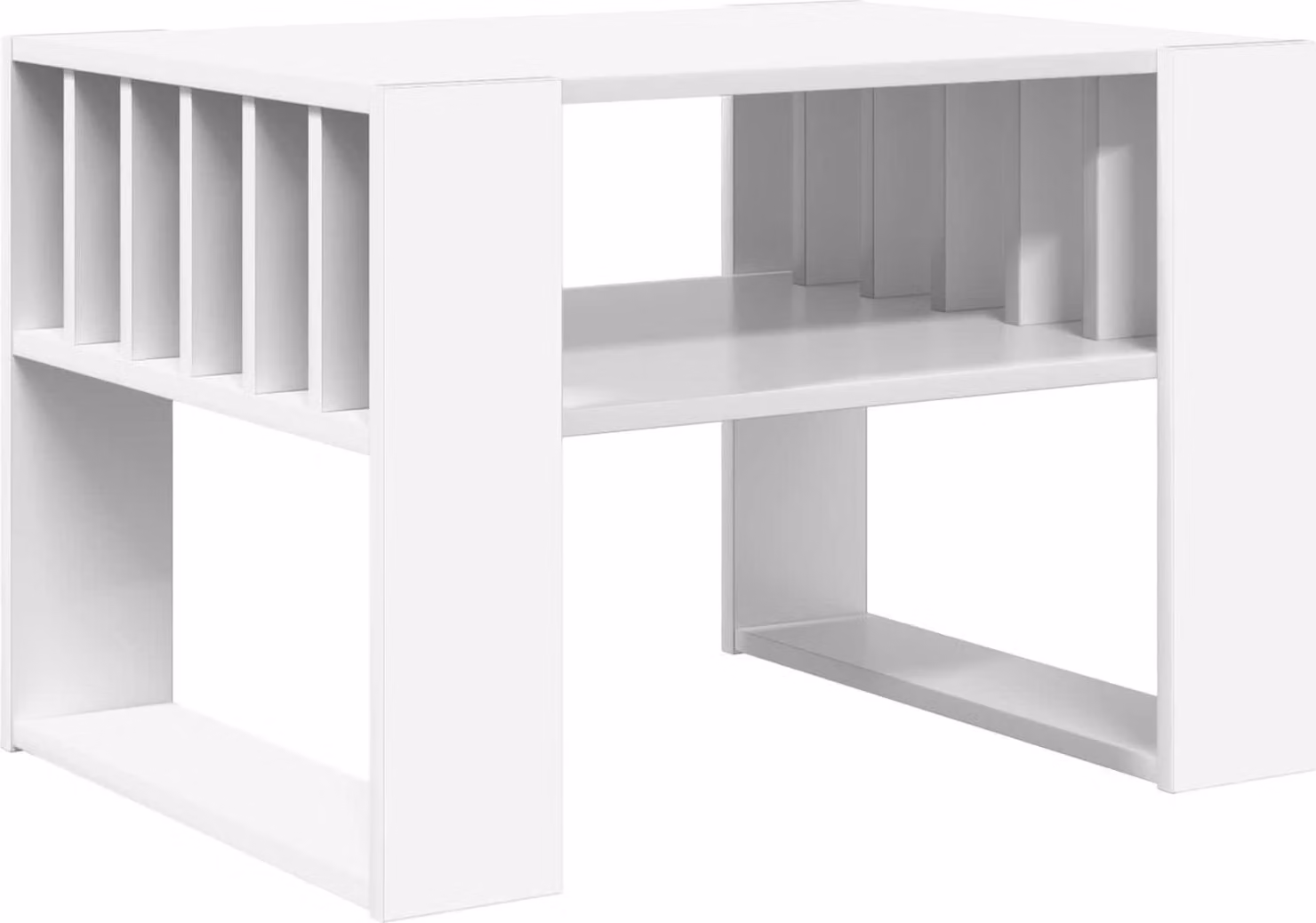 Tavolino da salotto Bianco 66 x 49,5 x 45 cm Legno multistrato