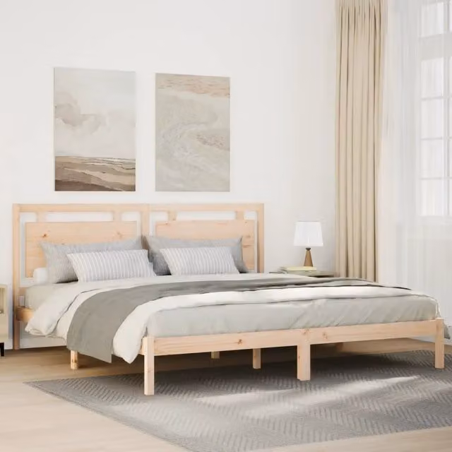 Giroletto Extra Lungo senza Materasso-Struttura Letto 200x220 cm Legno Massello 235591
