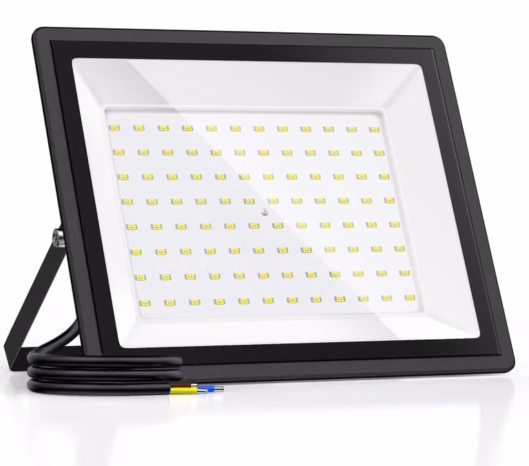 Faretto LED da esterno da 100W, 11000 lumen, grado di protezione IP66 (resistente all'acqua), ideale per giardini e cantieri