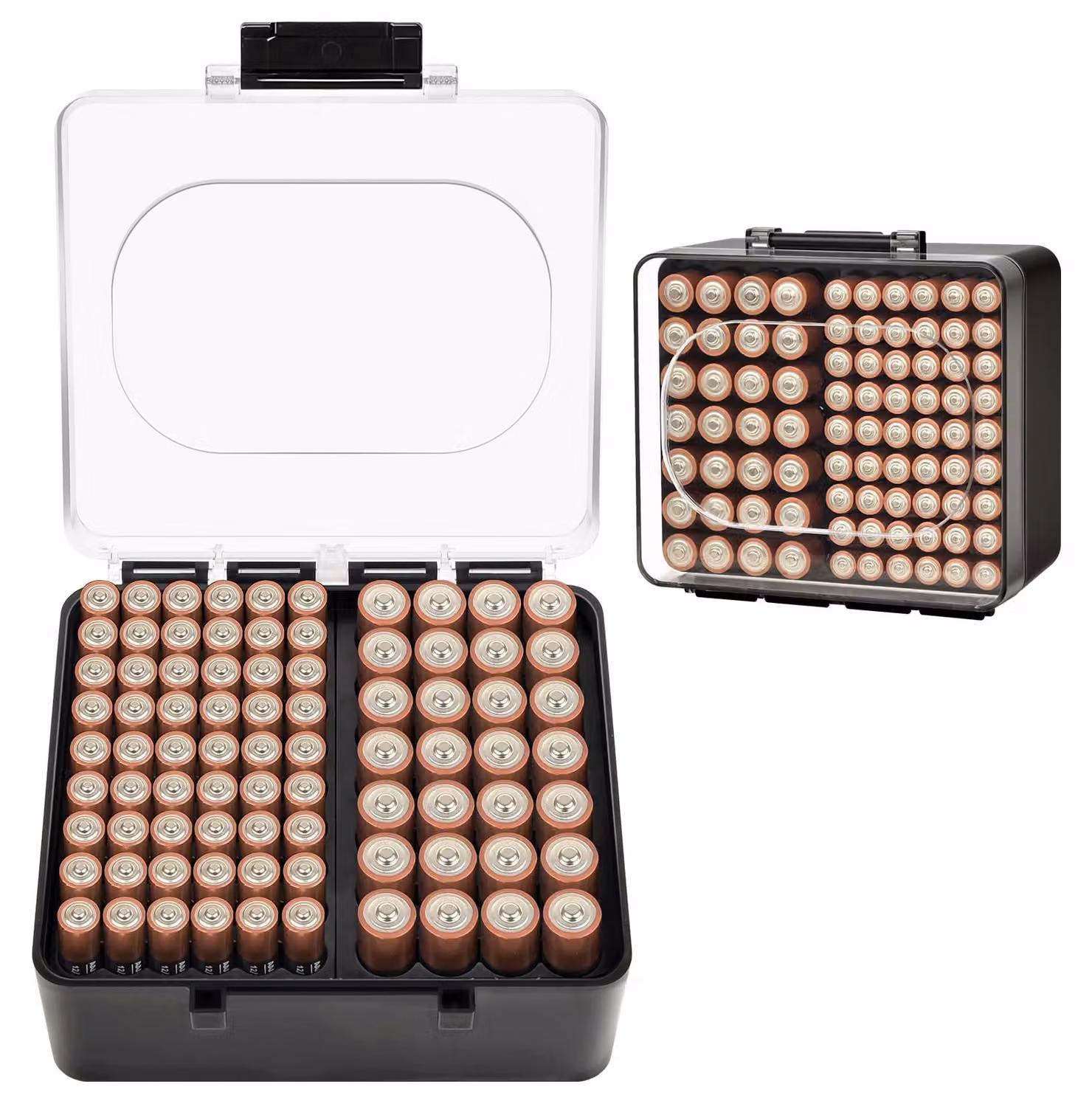 Contenitore per batterie, organizer per lo stoccaggio di batterie AA e AAA, scatola porta batterie