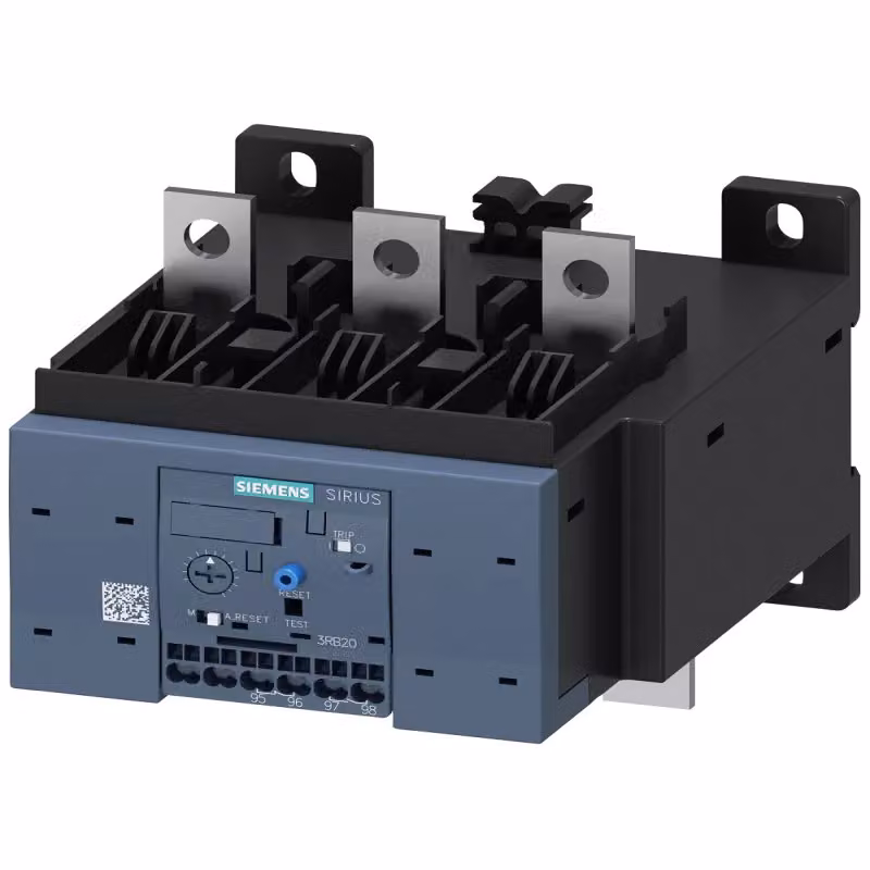 Relè di sovraccarico Siemens, 50-200 A, per protezione motori, S6, CLASSE 20, ripristino manuale-automatico 3RB20562FF2