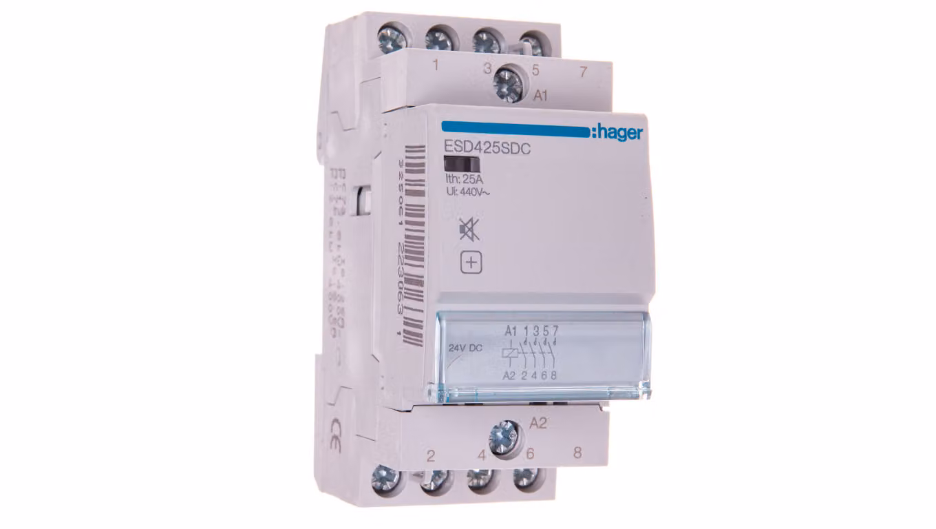 Contattore modulare silenzioso 25A 4Z 24V DC ESD425SDC