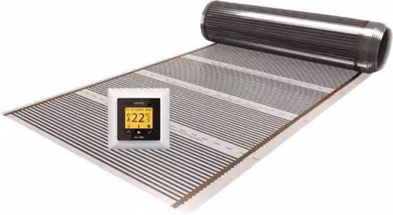 Impianto di Riscaldamento a Pavimento Magnum da 15 m2 con Termostato Incluso, 120 W/m2, Grigio