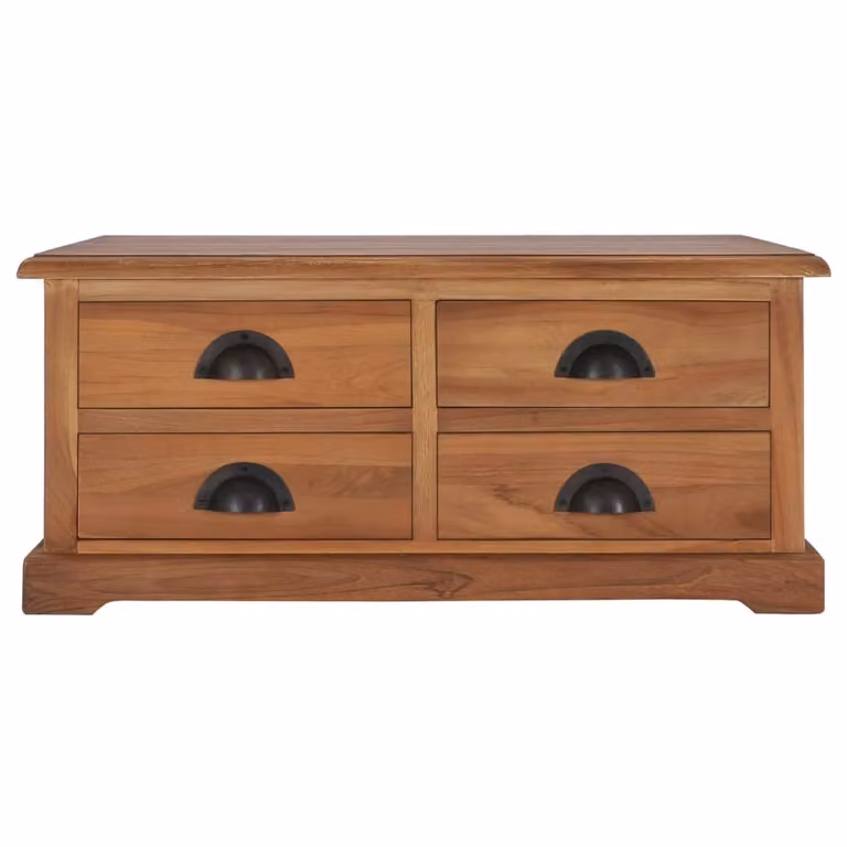 Tavolino 68 x 68 x 30 cm in legno massiccio di teak