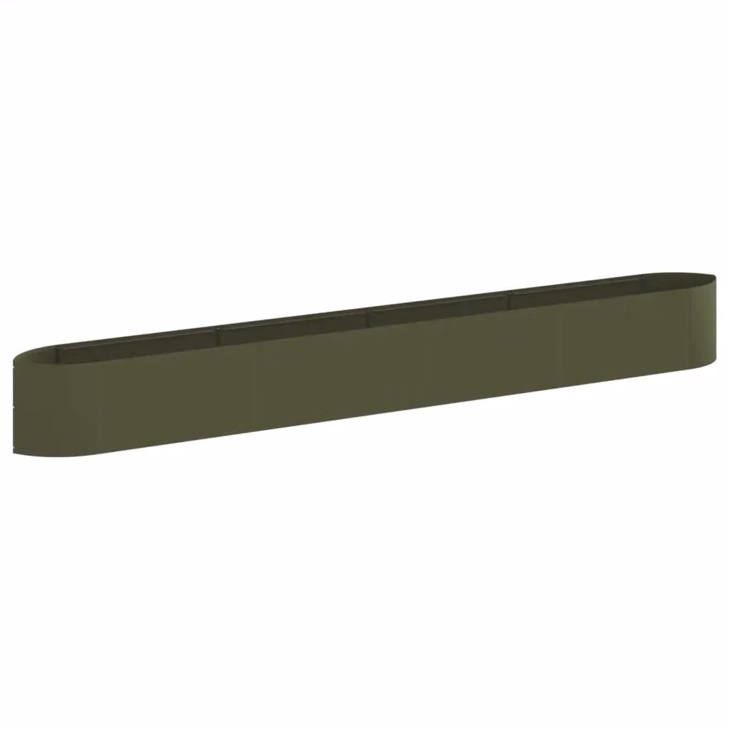 Letto rialzato da giardino vidaXL in acciaio color verde, L: 380 cm, P: 40 cm, H: 40 cm – 2