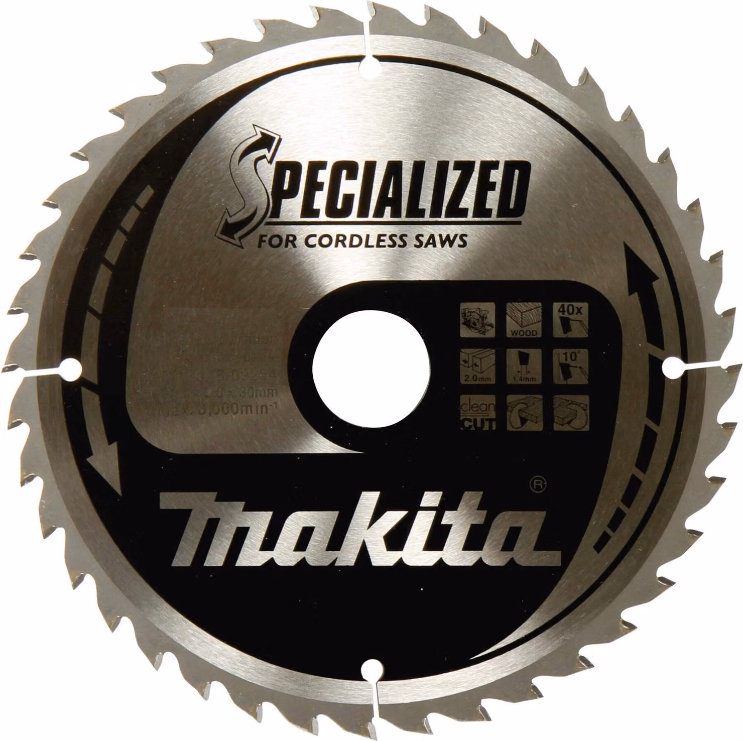 Lama circolare B-54449 SPECIALIZED D.190mm foro 30mm 44 denti