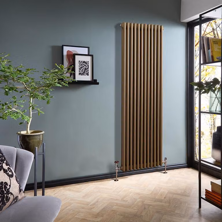 Radiatore Tradizionale Verticale a Doppia Colonna - Bronzo Metallizzato - 1800mm x 560mm - Regent by Hudson Reed