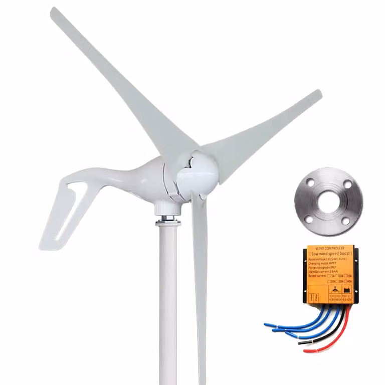 Generatore eolico, tecnologia MPPT, varie opzioni di pale, 400W 3 pale MPPT, 24V