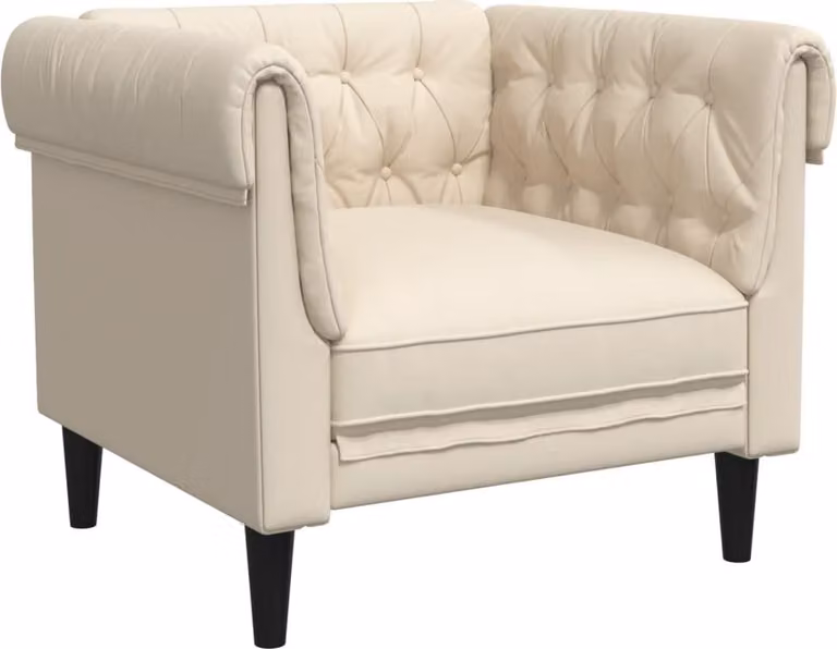Poltrona Chesterfield in Lino