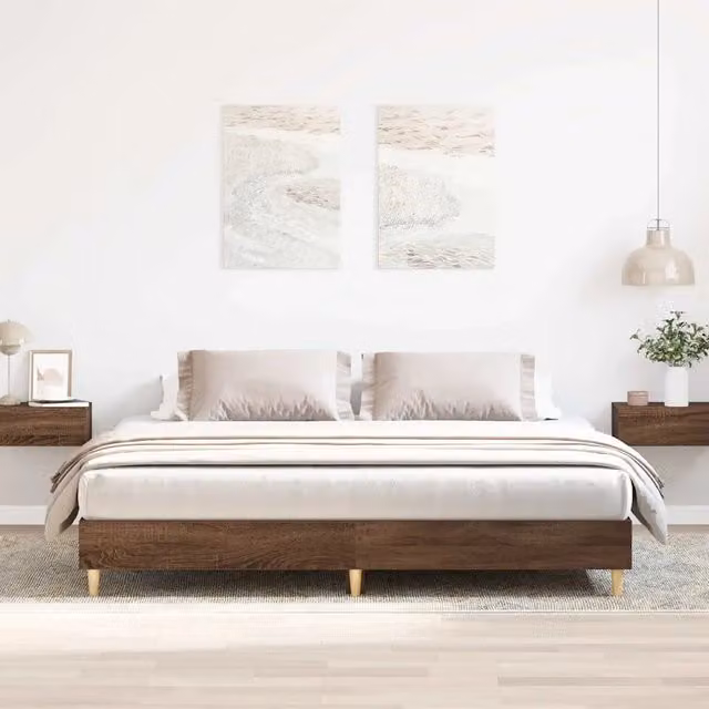 Giroletto vidaXL in legno e materiali compositi marrone con doghe piatte fisse L/P: 200 x 200 cm – 1