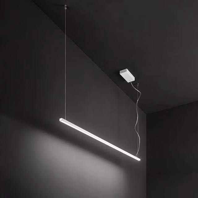 Sospensione Moderna Link Alluminio Bianco Led 35W Dimmetabile Ip20