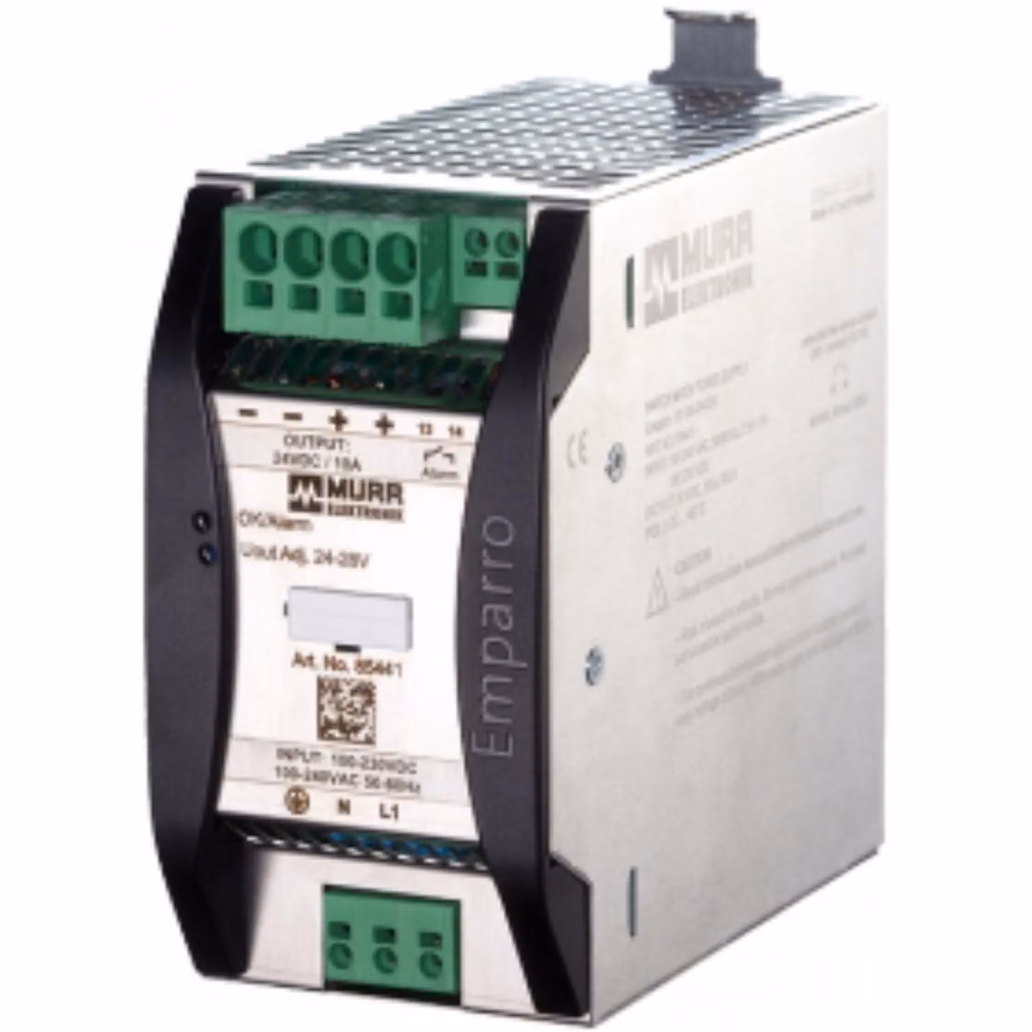 Alimentatore switching Murr Elektronik Emparro, ingresso 100-240VAC, uscita 24-28VDC/10A, monofase