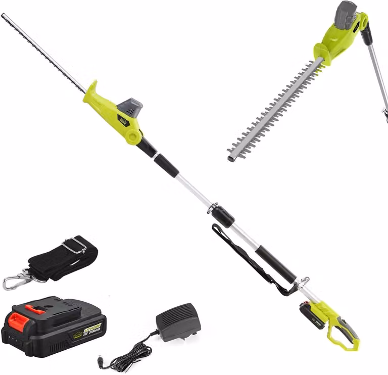 Potatore telescopico, 20 V, estensibile, regolabile, con portata variabile, batteria e caricabatterie inclusi