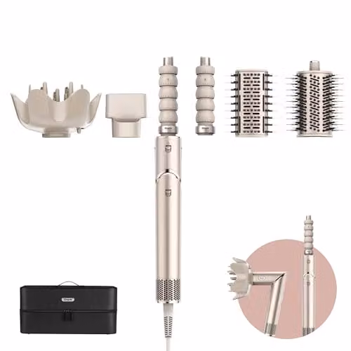 Shark FlexStyle, Asciugacapelli e Styler 5 in 1, con Diffusore, Champagne