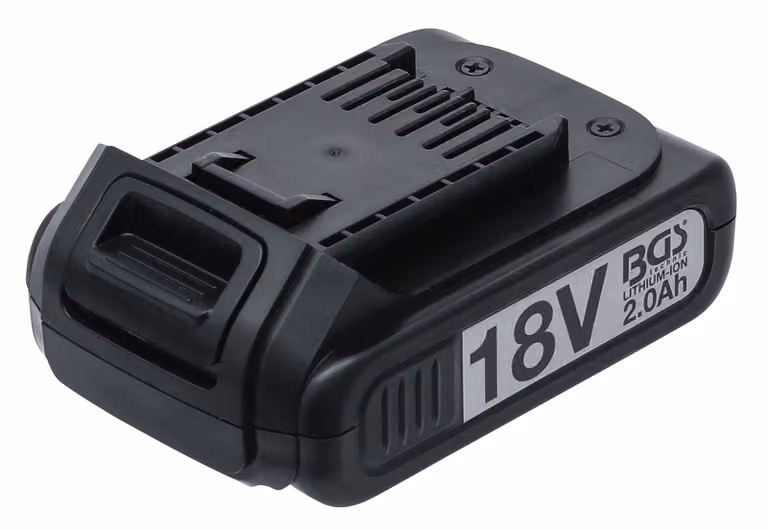 Batteria di ricambio BGS agli ioni di litio 18 V / 2,0 Ah per avvitatore a impulsi a batteria Art. 9928 - 9929