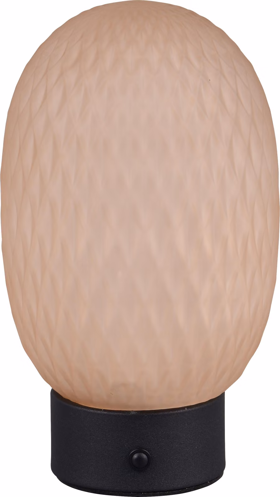 Lampada da tavolo a LED, colore ambra, touch dimmer, batteria ricaricabile, H 20,5 cm