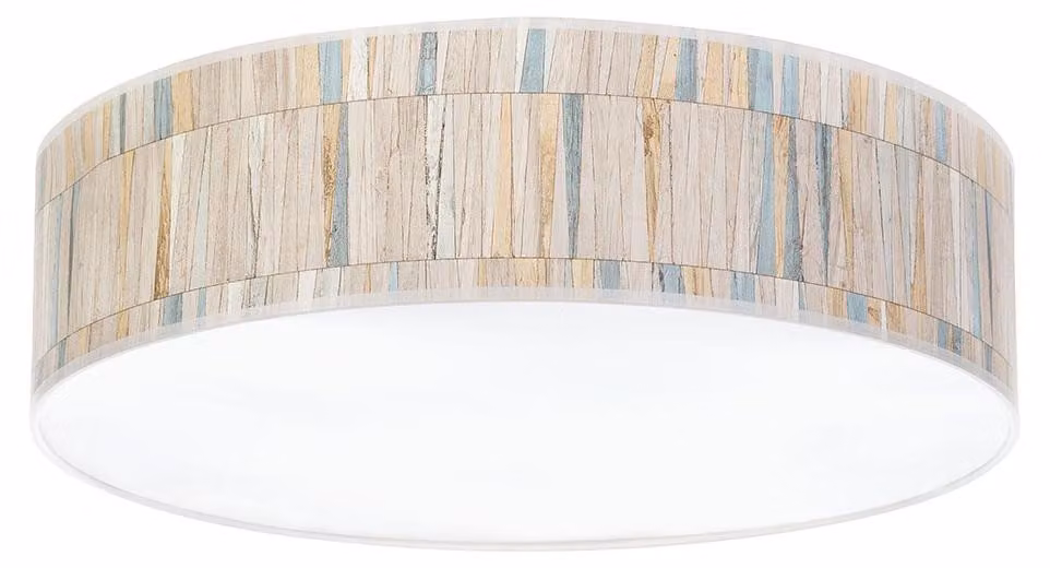 Lampada a soffitto, carta da parati multicolore, 4 luci, diametro 48 cm