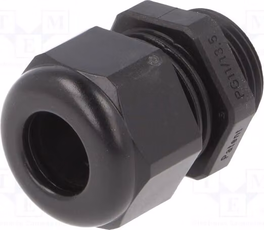 1 x Raccordo per cavo, colore nero, grado di protezione IP68, diametro cavo 6-12 mm, codice prodotto: 1.590.1101.14, materiale: [specificare il materiale]