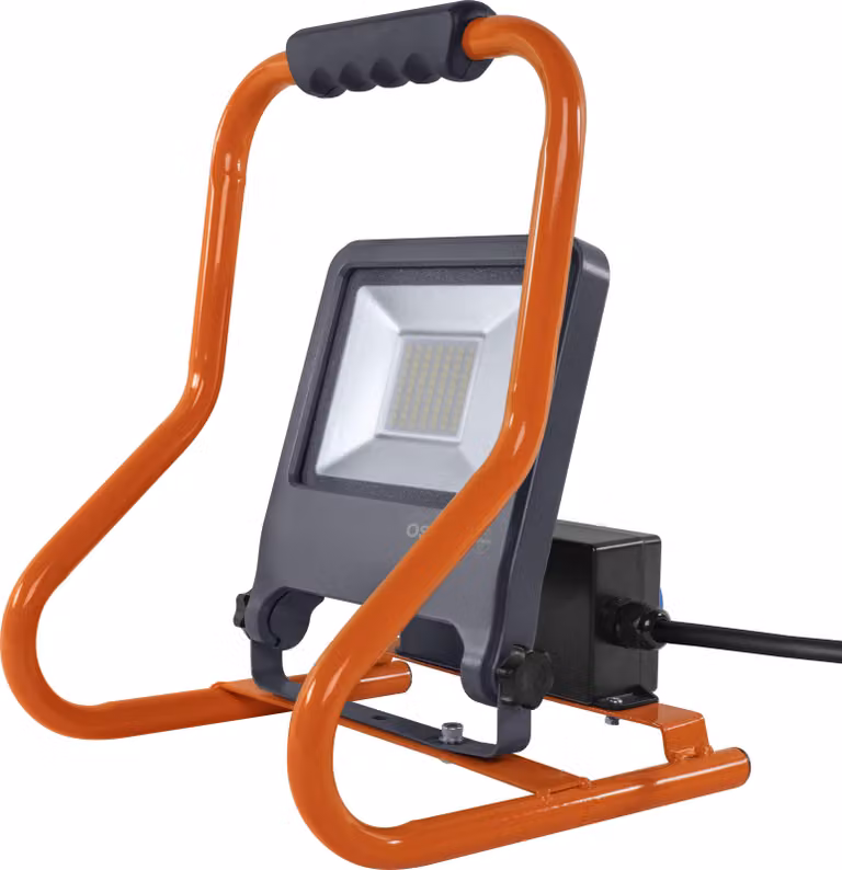 Lampada da lavoro a LED OSRAM, modello R, con presa a muro, 50W, 840, 4000K (bianco freddo), 4500 lm, grado di protezione IP44, 2 prese da 3000W