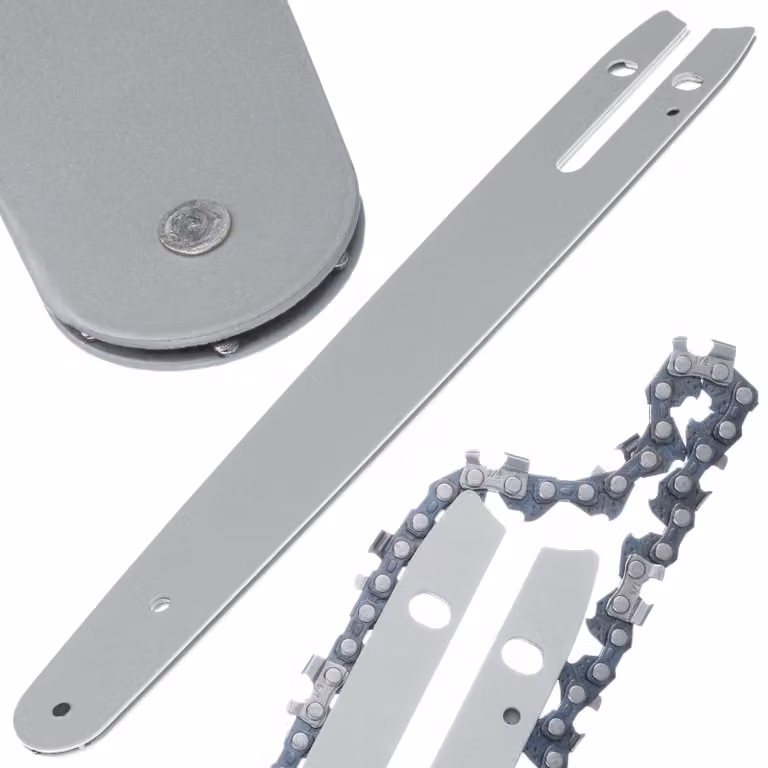 Rosfix Barra da 8" per Mini Motosega – Scanalatura da 1,3 mm, Passo da 1/4", Acciaio Temprato | Resistente, Precisa, per Giardinaggio