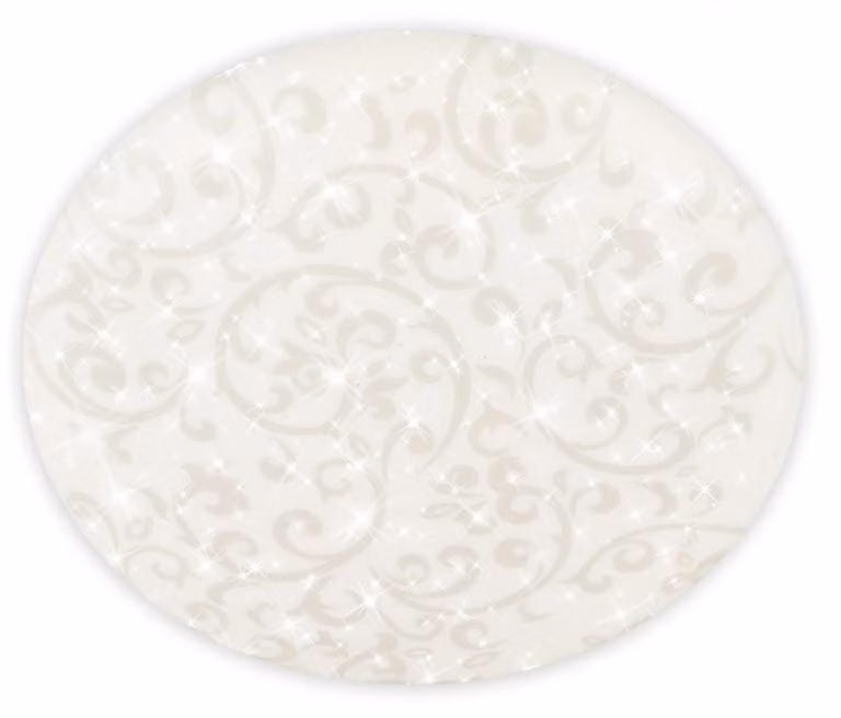 Briloner NEBO Plafoniera LED, colore della luce bianco neutro, cielo stellato, motivo floreale, bianco, Ø38 x 7 cm