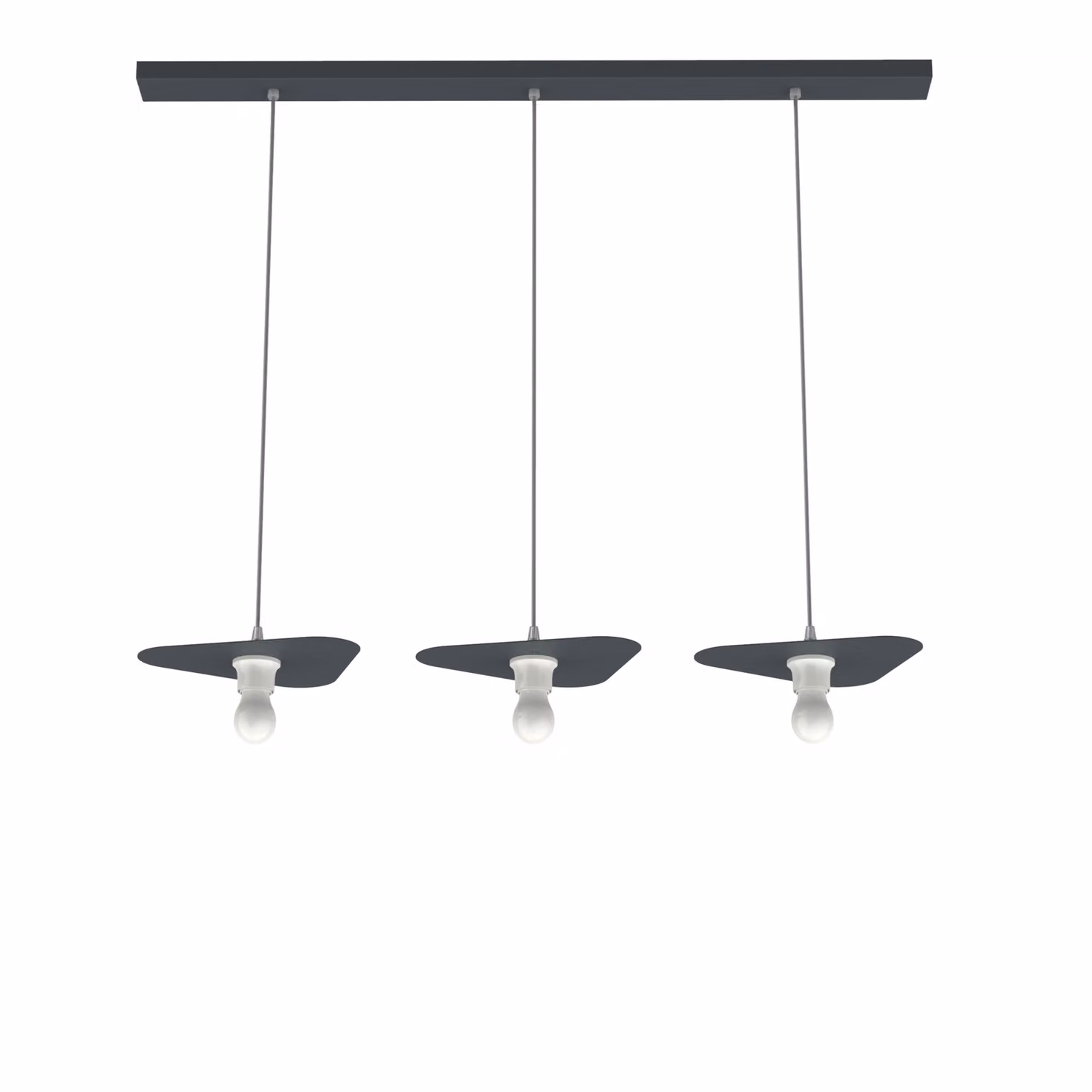 Lampada A Sospensione Cloud Lineare A 3 Luci, Monocolore Opaca