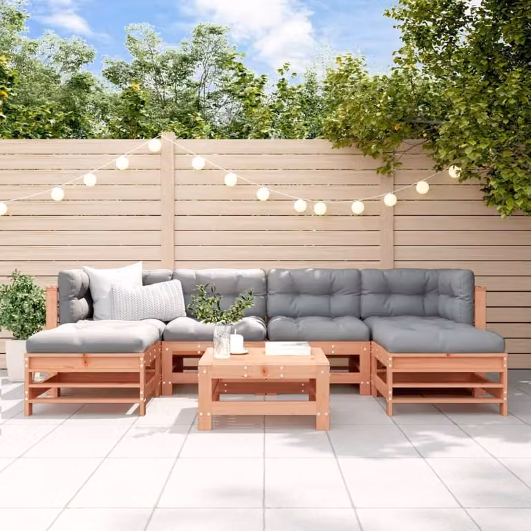 Maison Exclusive - Set da giardino da 7 pezzi in legno massello di douglasia