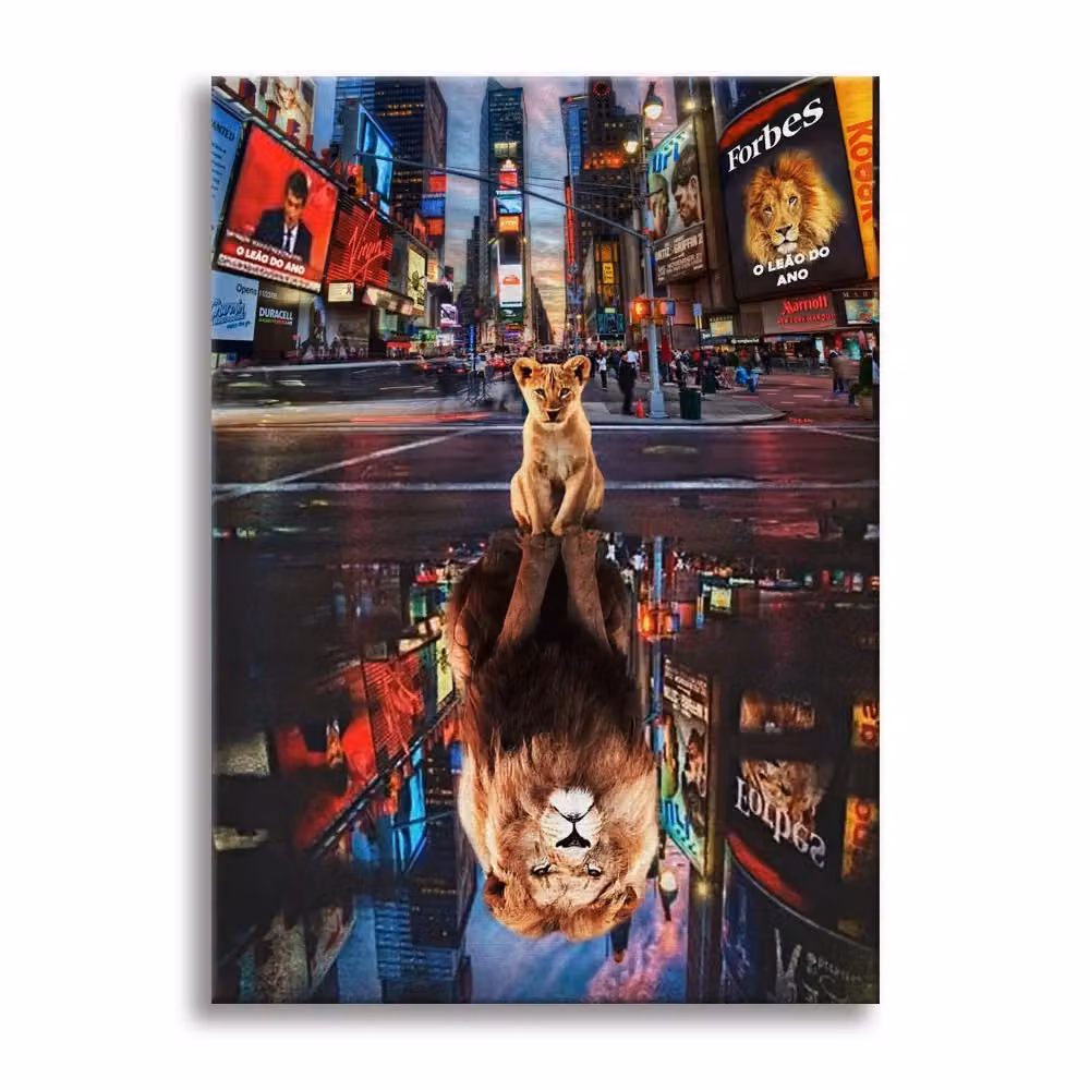 Quadro Canvas Contemporaneo Astratto Signorbit su Telaio in Legno L: 100 cm, H: 140 cm – 2