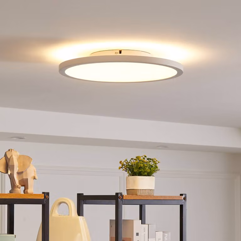 Plafoniera a LED Brenda Arcchio, dimmerabile, Bianco / Opale, Soggiorno / Sala da pranzo, Moderno, Plafoniera LED