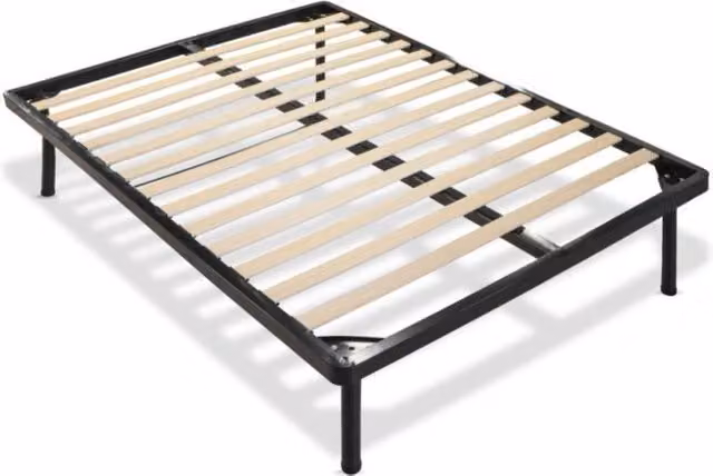 Rete ortopedica Flexac Effezeta Italia una piazza e mezza in legno di faggio e metallo nero L: 120 cm, P: 190 cm