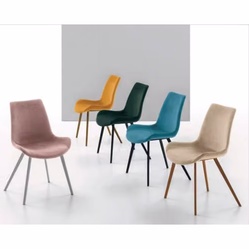 Sedia Malaga imbottita e struttura metallo Target Point
