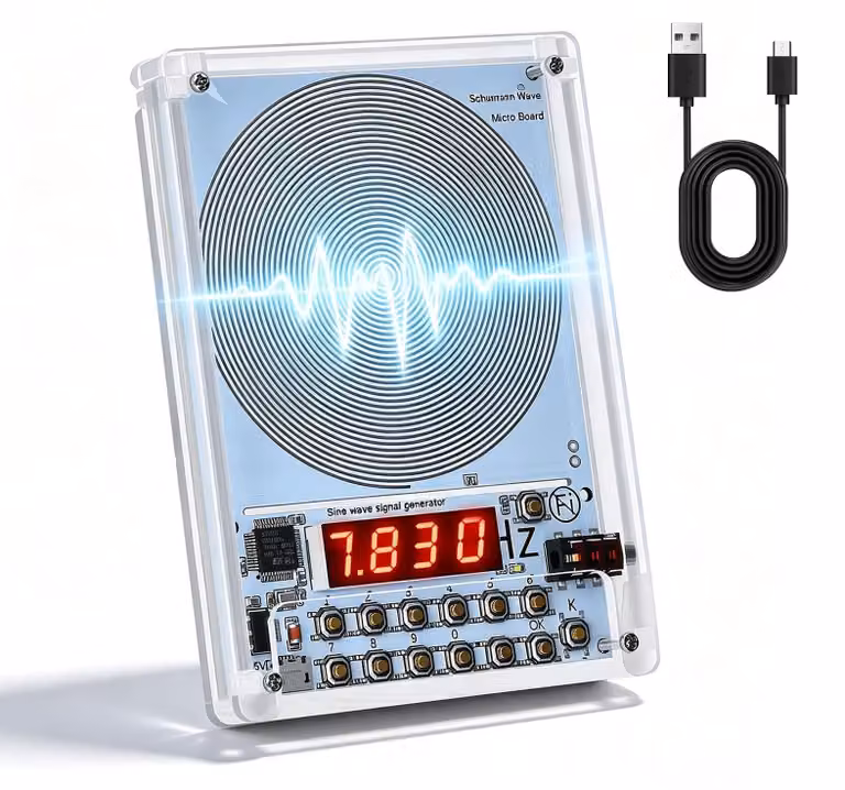Generatore di frequenza da 7,83 Hz a 0,001–30 kHz, onda sinusoidale, portatile