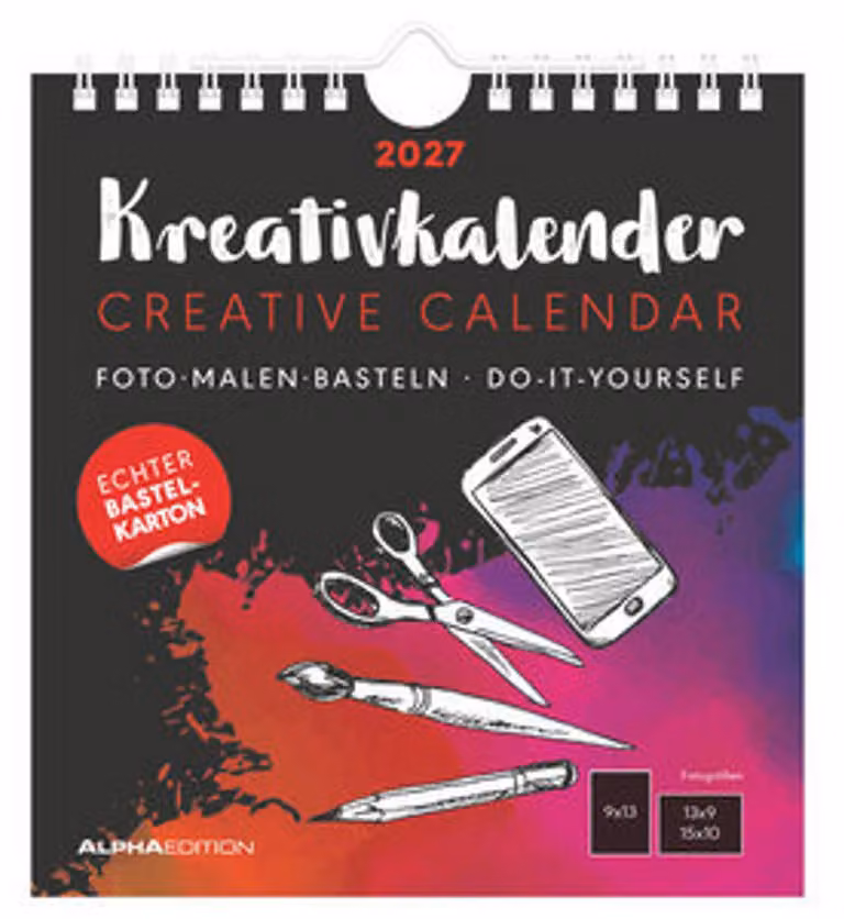 Calendario creativo S nero 2027