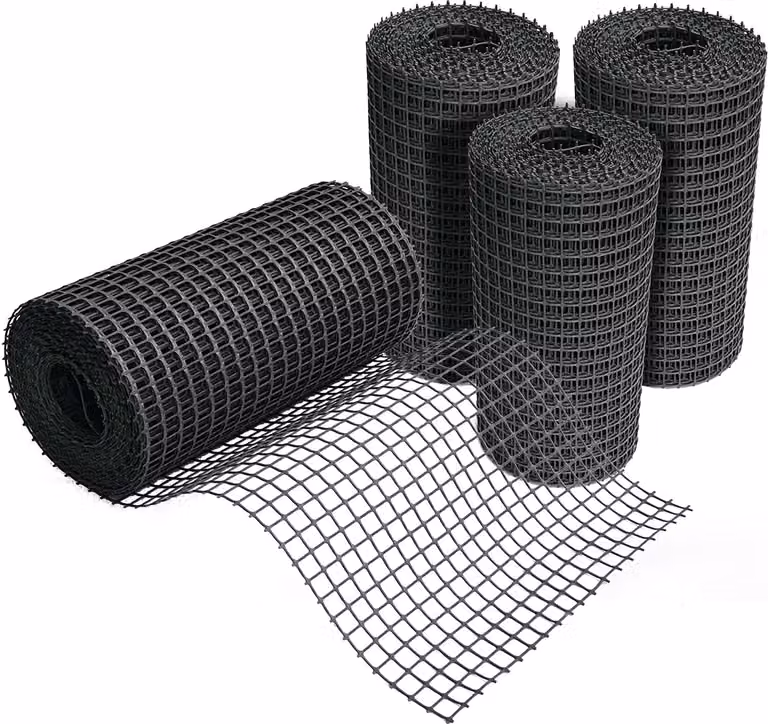 Griglia di protezione per erba, rinforzo per il terreno, resistente - 1,2 x 25 metri, colore nero