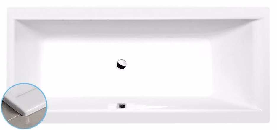 Vasche da bagno Polysan - Vasca da bagno Cleo Slim, 1700x750x480 mm, bianco 94611S
