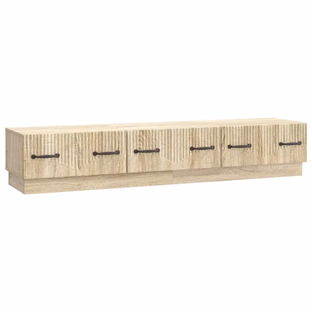 Mobile TV moderno Design In in Rovere Sonoma, colore marrone e beige, L: 147 cm, P: 34,5 cm, H: 27 cm – 2