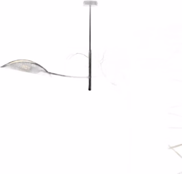 Plafoniera Emibig Lotus in metallo nera e oro, dimmerabile, con 2 lampadine E14, Diametro: 103 cm