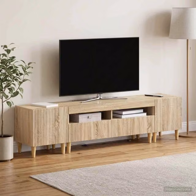 Mobile TV LED a 3 pezzi ARNHEM 3 pz Rovere Sonoma 3416596
