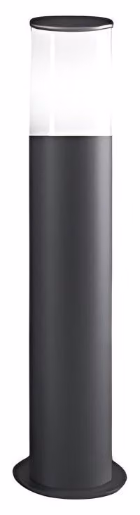 Sigaro - Paletto da Giardino con lampadina 1xE27 Max 20W IP54, Alluminio Verniciato, Paletto da esterno, Antracite, H.50 cm - Perenz