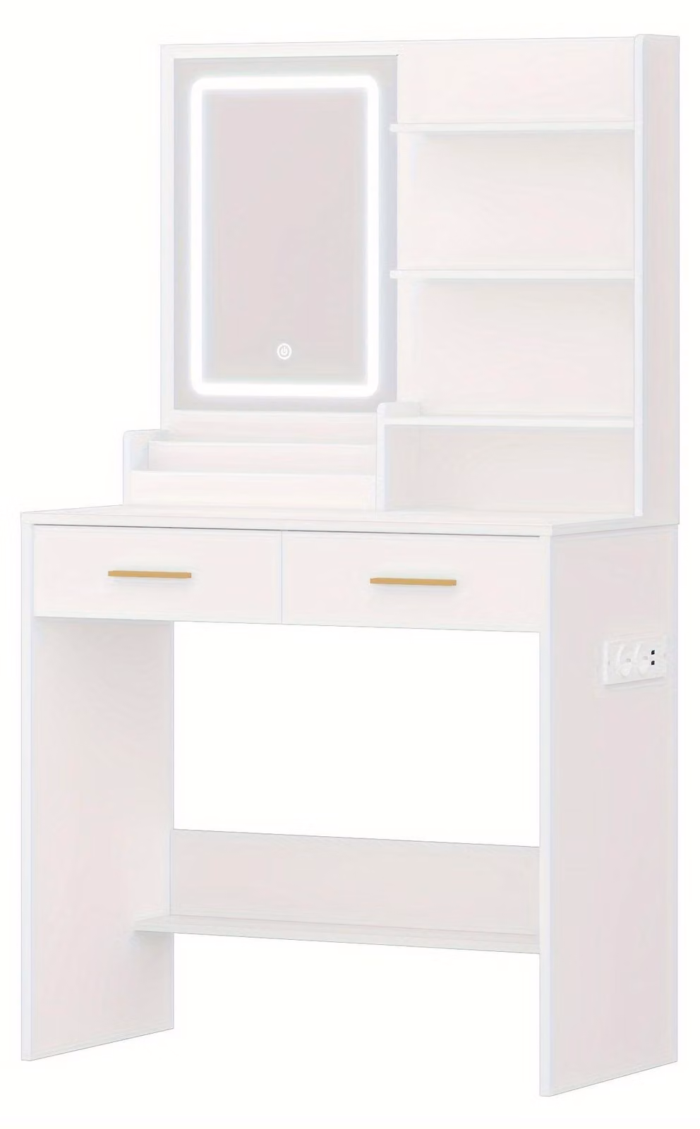 Tavolino da trucco - Specchiera da trucco - Tavolino per cosmetici - Specchiera - Tavolino per il trucco - Illuminazione a LED