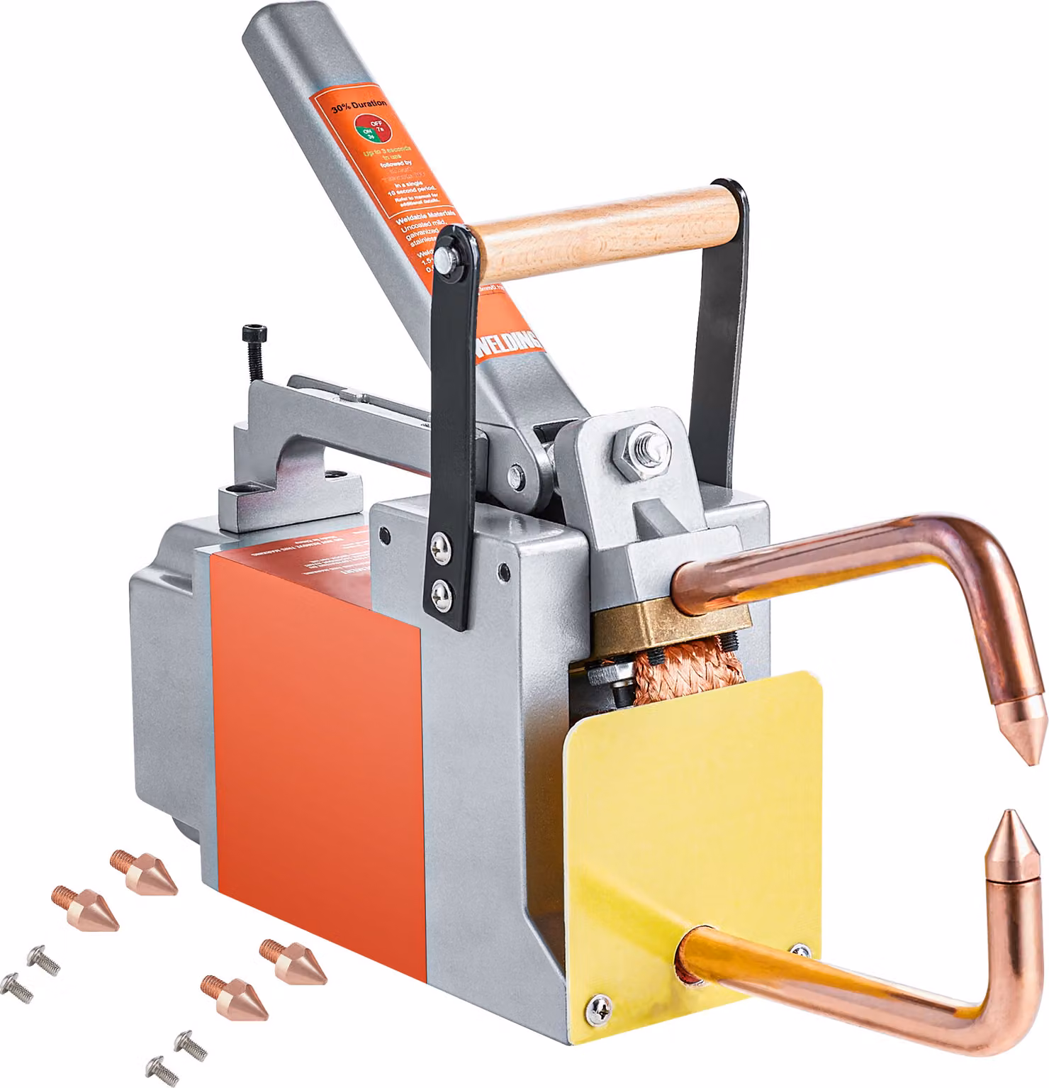 SucceBuy Saldatore a punti portatile, potenza in ingresso 1,5 KVA. saldatore a punti con spessore di 1/8 di pollice. Pistola di saldatura portatile, lamiere in acciaio inox e alluminio.