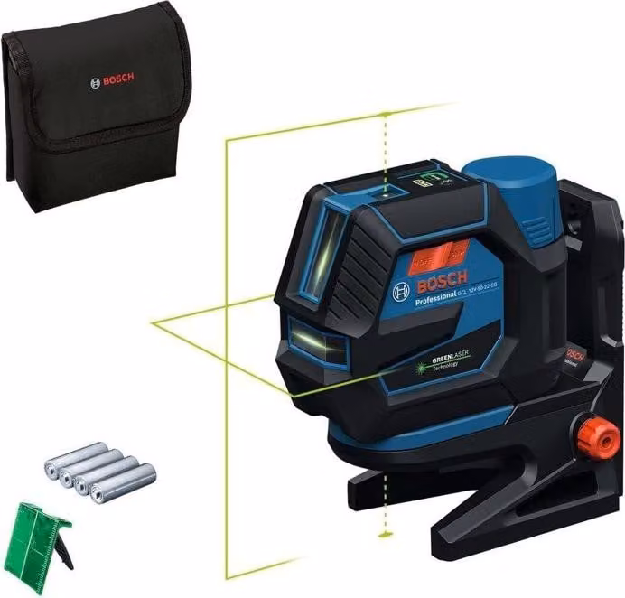 Laser combinato Bosch Professional GCL 12V-50 CG, portata 50 m, Dual Power, supporto RM 20, batterie incluse
