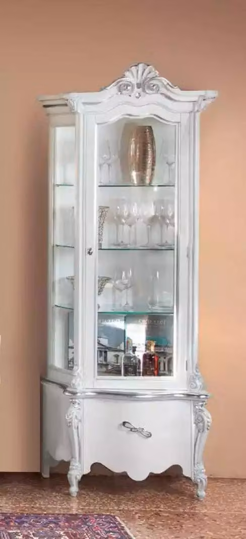Luxuriöse Holzschränke Designschränke weiß italienische Möbel Regal