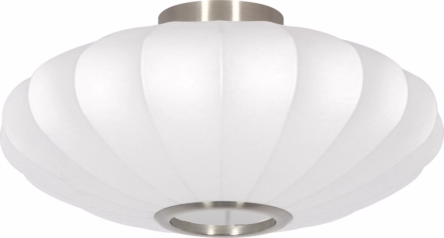 Plafoniera - bianco - Fay - plastica - lampada a campana - E27 - 9208926 - Light & Living