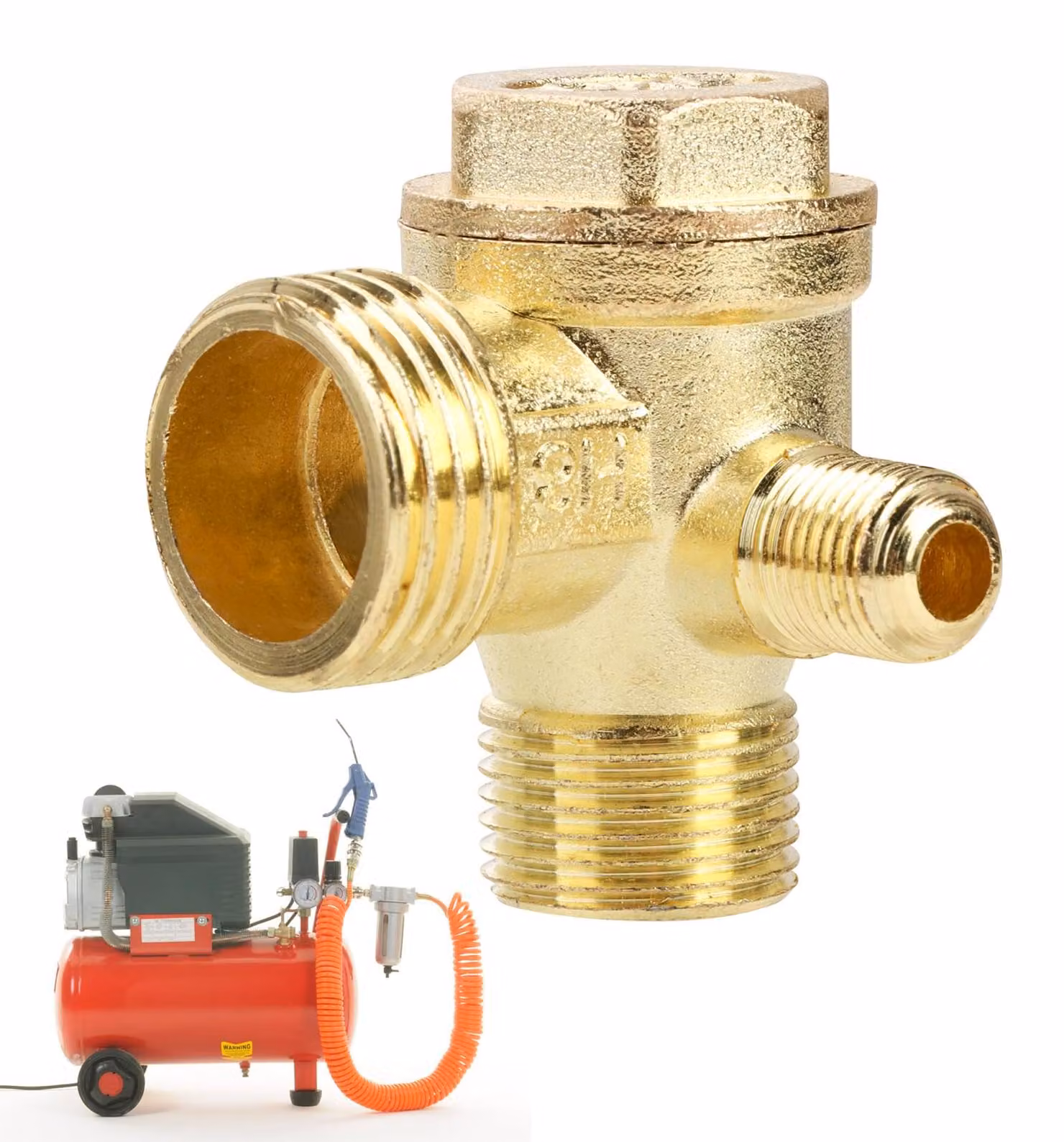 Valvola di non ritorno per compressore, 3 porte, 20 × 16 × 10 mm