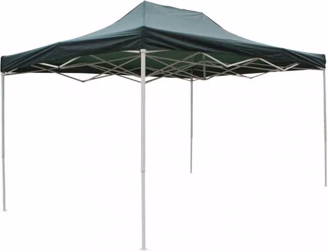 Gazebo Party Cosma verde in acciaio e poliestere L: 4,5 m x P: 3 m x H: 2,9 m
