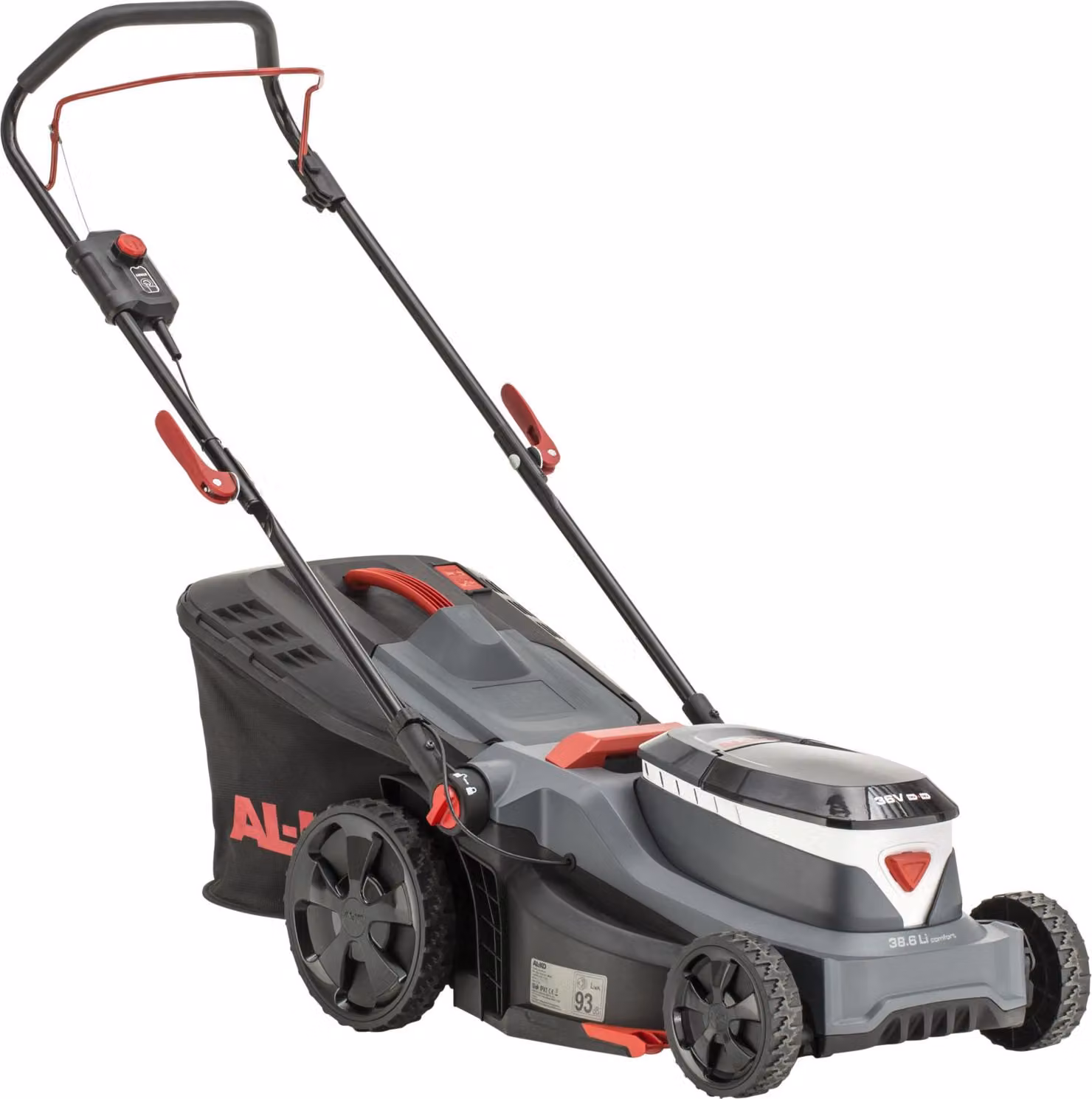 Tosaerba a batteria AL-KO 38.6 Li Comfort, con 2 batterie e caricabatterie inclusi