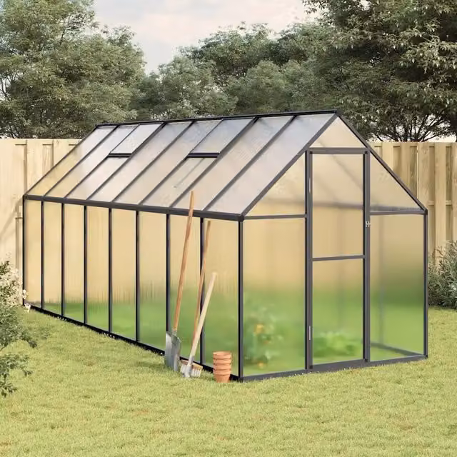 Telaio Serra con Base Antracite 445x169x195 cm in Alluminio 3266334