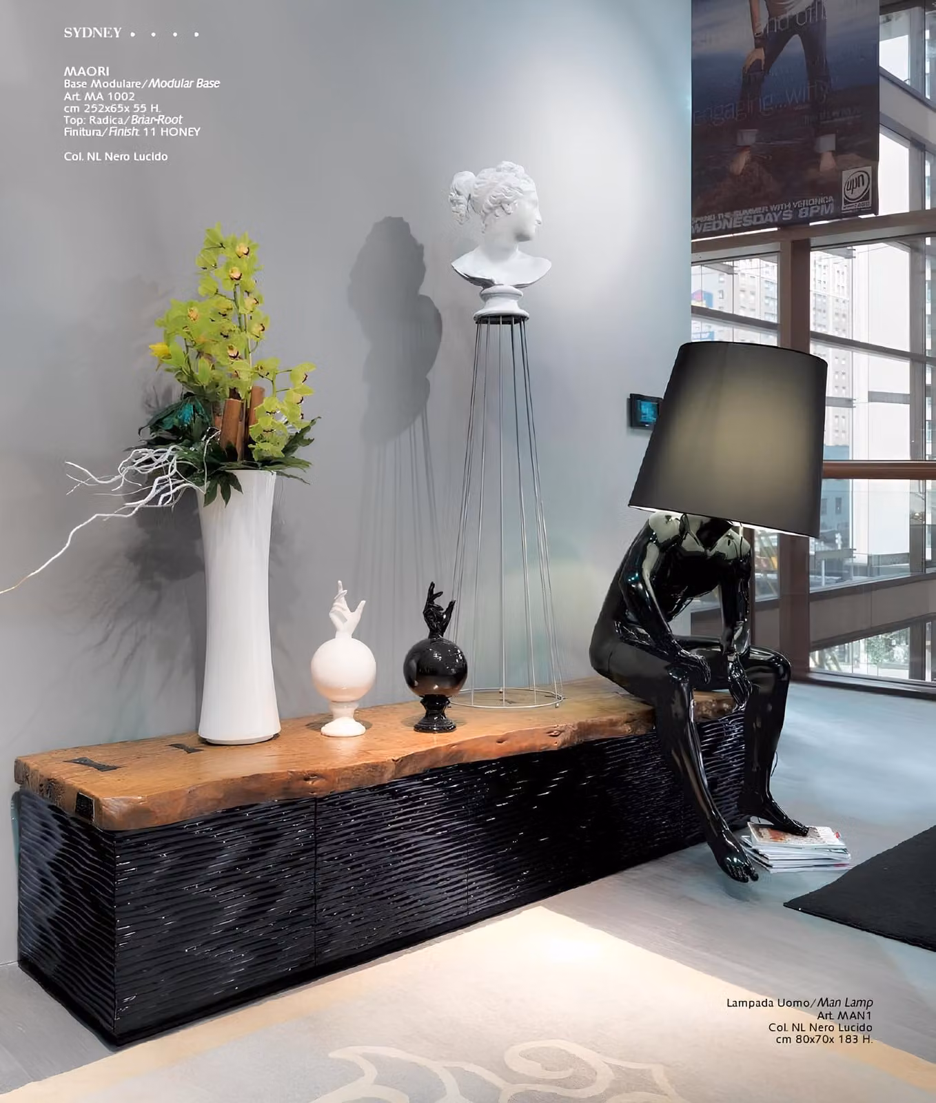 Wohnzimmer Stehlampe Leuchte Steh Leuchten xxl Design Lampe Figur Skulptur